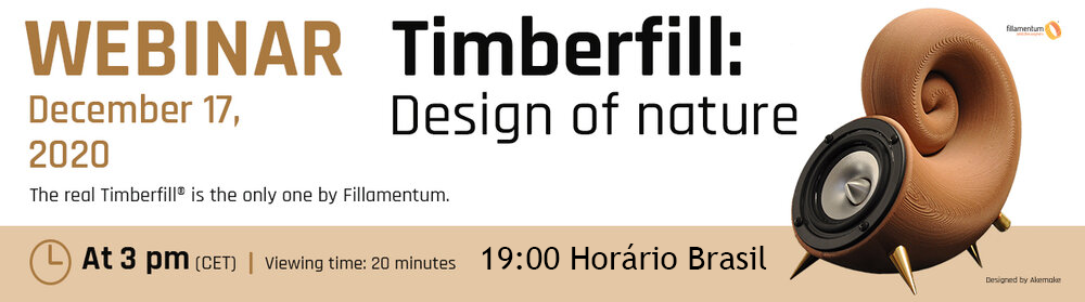 Webinar Timberfill - Filamento Madeirado
